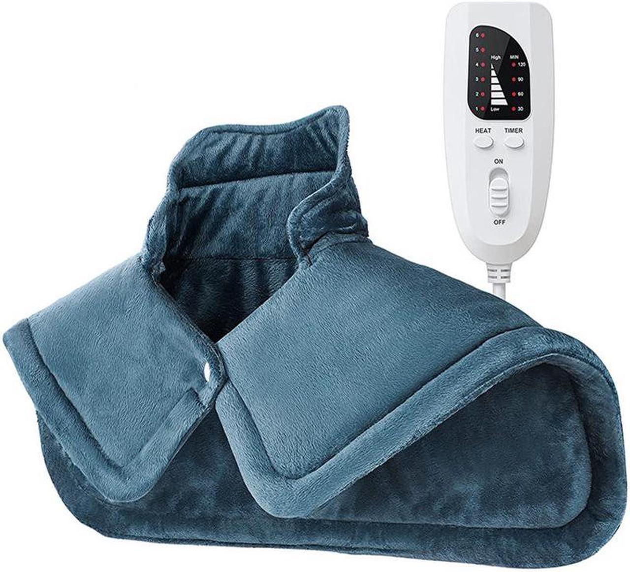 Main image of Heating Pad for Neck and Shoulders,  Large Weighted Neck Heating Pad Electric for Neck Shoulder Pain Relief, 6 Heat Settings 4 Auto-Off , Gifts for Women Men Mom Dad