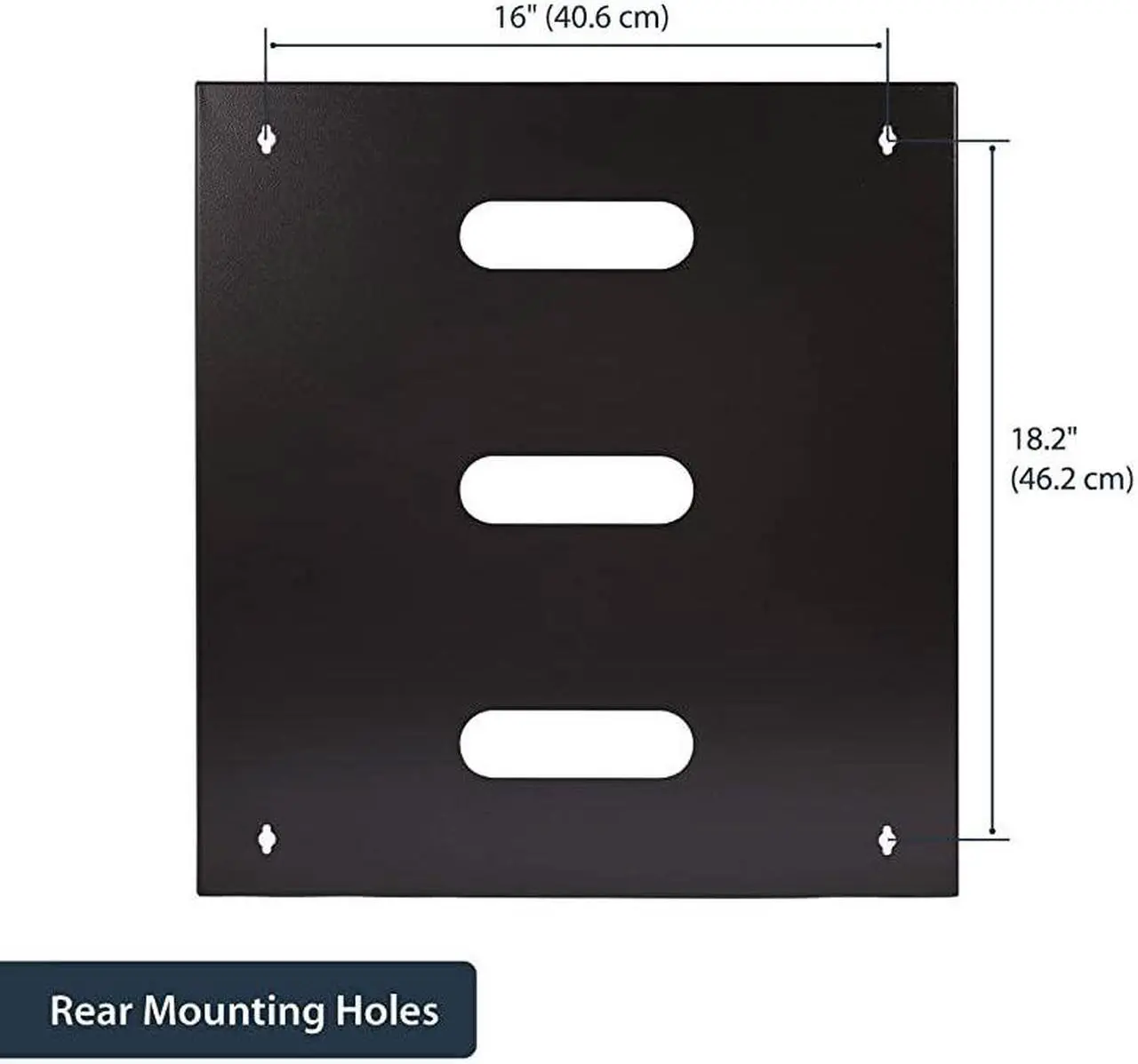 Alt view image 3 of 7 - com 12U Wall Mount Patch Panel Bracket - 12 Inch Deep - 19" Patch Panel Rack for Shallow Network Equipment- 125lbs Capacity (WALLMNT12)