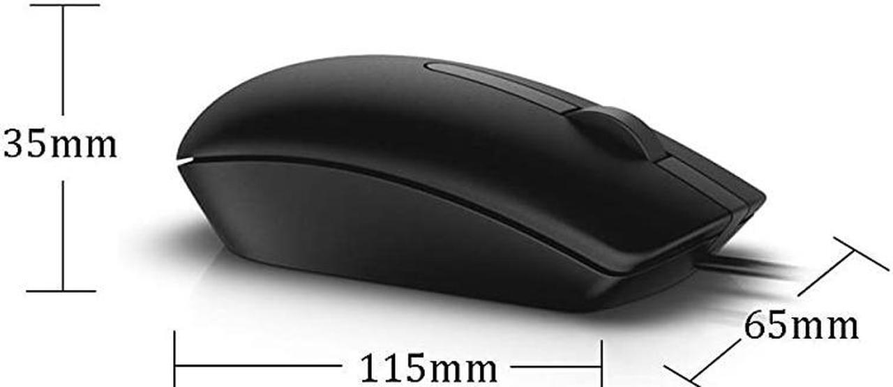 Alt view image 3 of 7 - MS116 Wired USB Optical Mouse Ergonomic Optical Mice Sensitivity 1000 dpi Cable Length 1.8m - 6 Months' Warranty