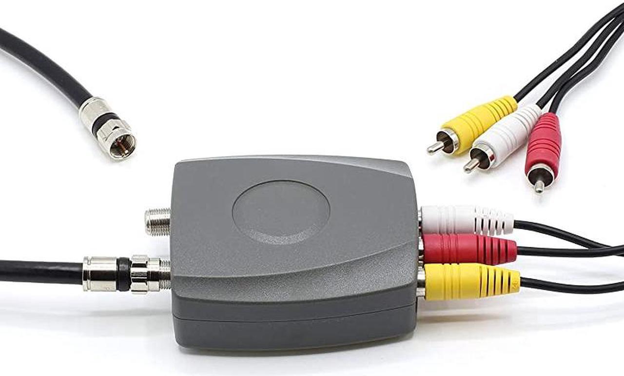 Alt view image 4 of 6 - RF Modulator | RCA Composite to RF Coaxial | Converts Standard Definition Signals to Coax Includes AV Cable
