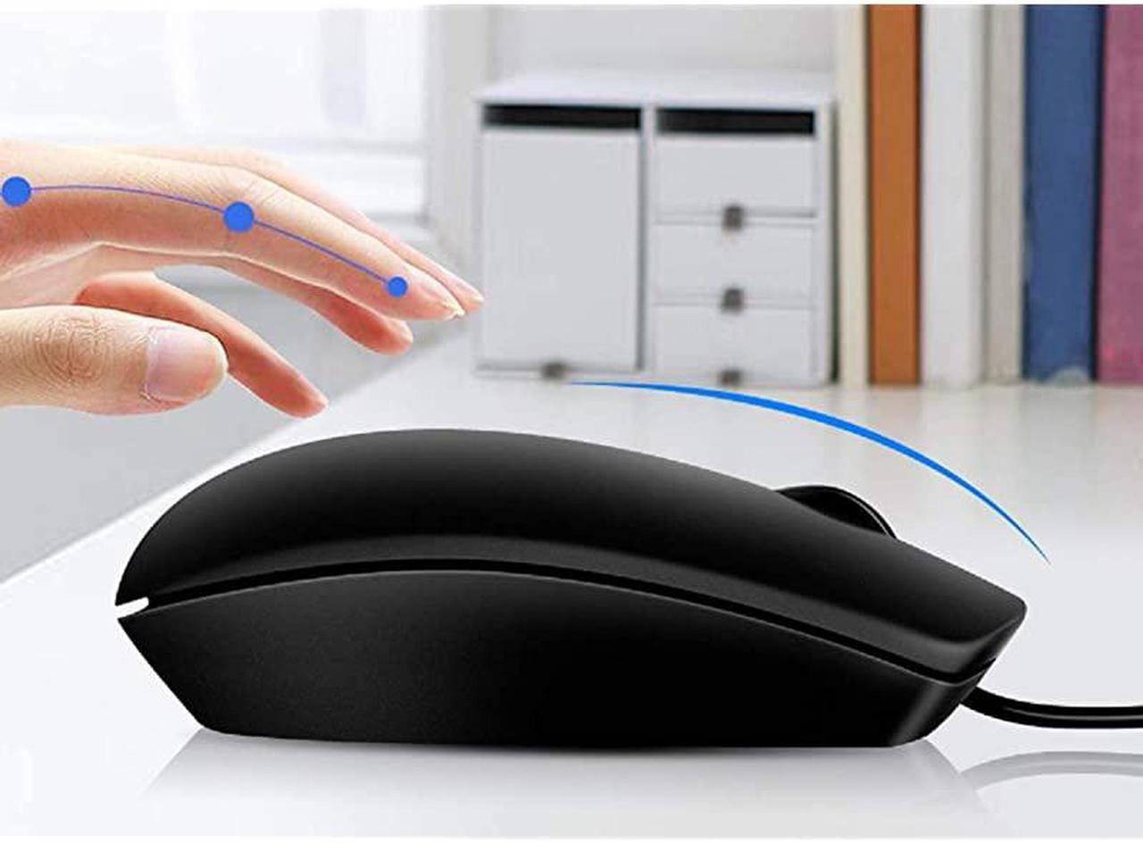 Alt view image 5 of 7 - MS116 Wired USB Optical Mouse Ergonomic Optical Mice Sensitivity 1000 dpi Cable Length 1.8m - 6 Months' Warranty