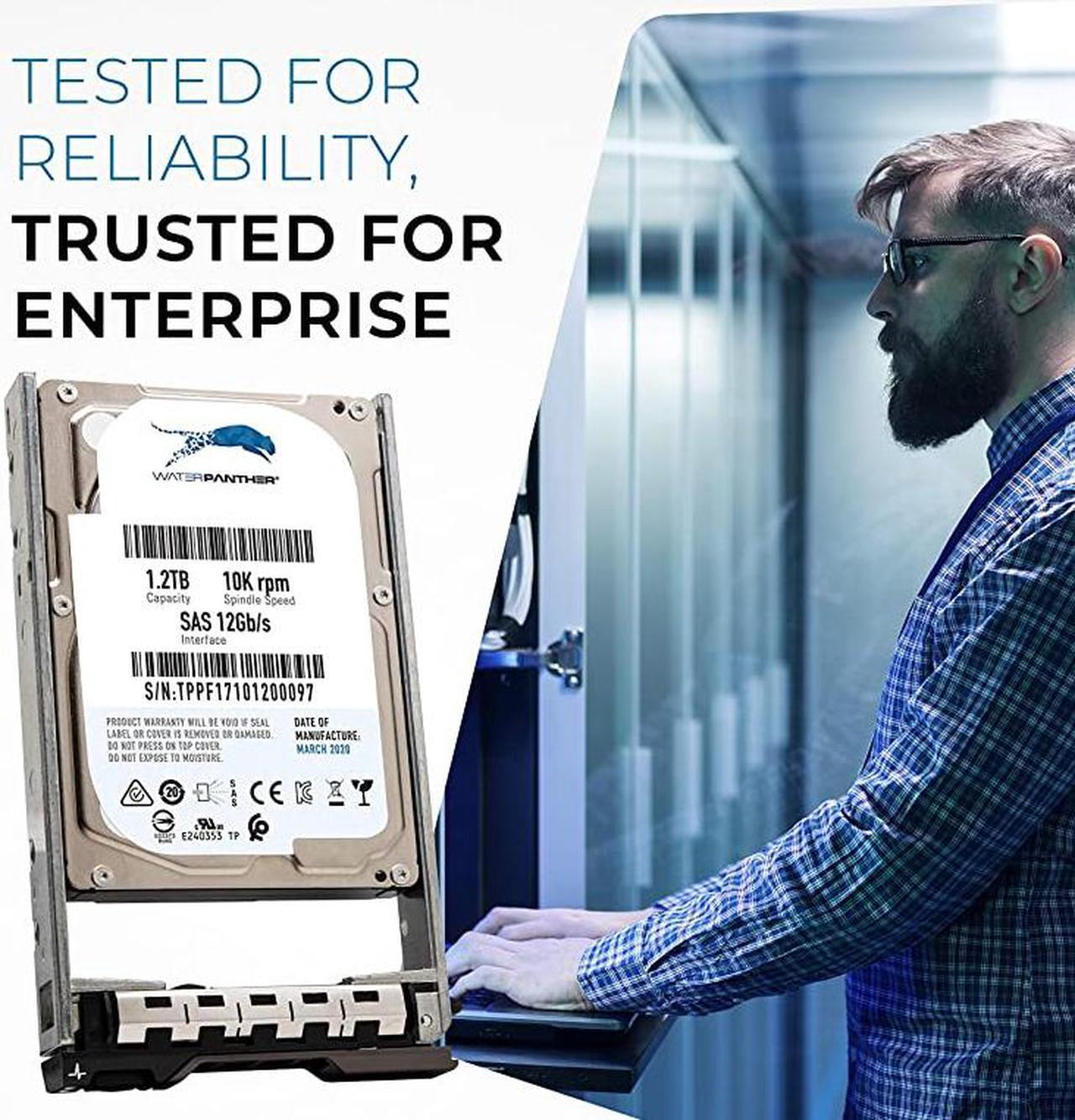 Alt view image 2 of 6 - 10K SAS 12Gbs 25 HDD for Dell PowerEdge Servers | Enterprise Hard Drive in G13 Tray | Compatible with 400AJPD R3H6D 400AJPI WXPCX RWV5D 400AJON V2KWT 89D42 9XNF6 400AJQD 4637475 FY96C