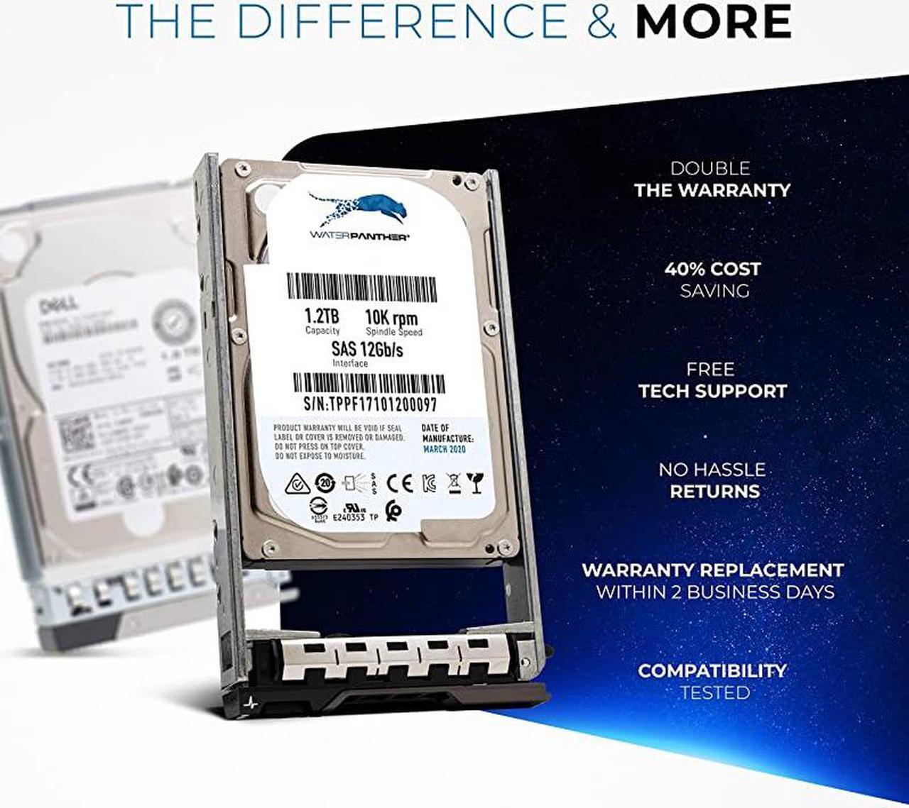 Alt view image 5 of 6 - 10K SAS 12Gbs 25 HDD for Dell PowerEdge Servers | Enterprise Hard Drive in G13 Tray | Compatible with 400AJPD R3H6D 400AJPI WXPCX RWV5D 400AJON V2KWT 89D42 9XNF6 400AJQD 4637475 FY96C
