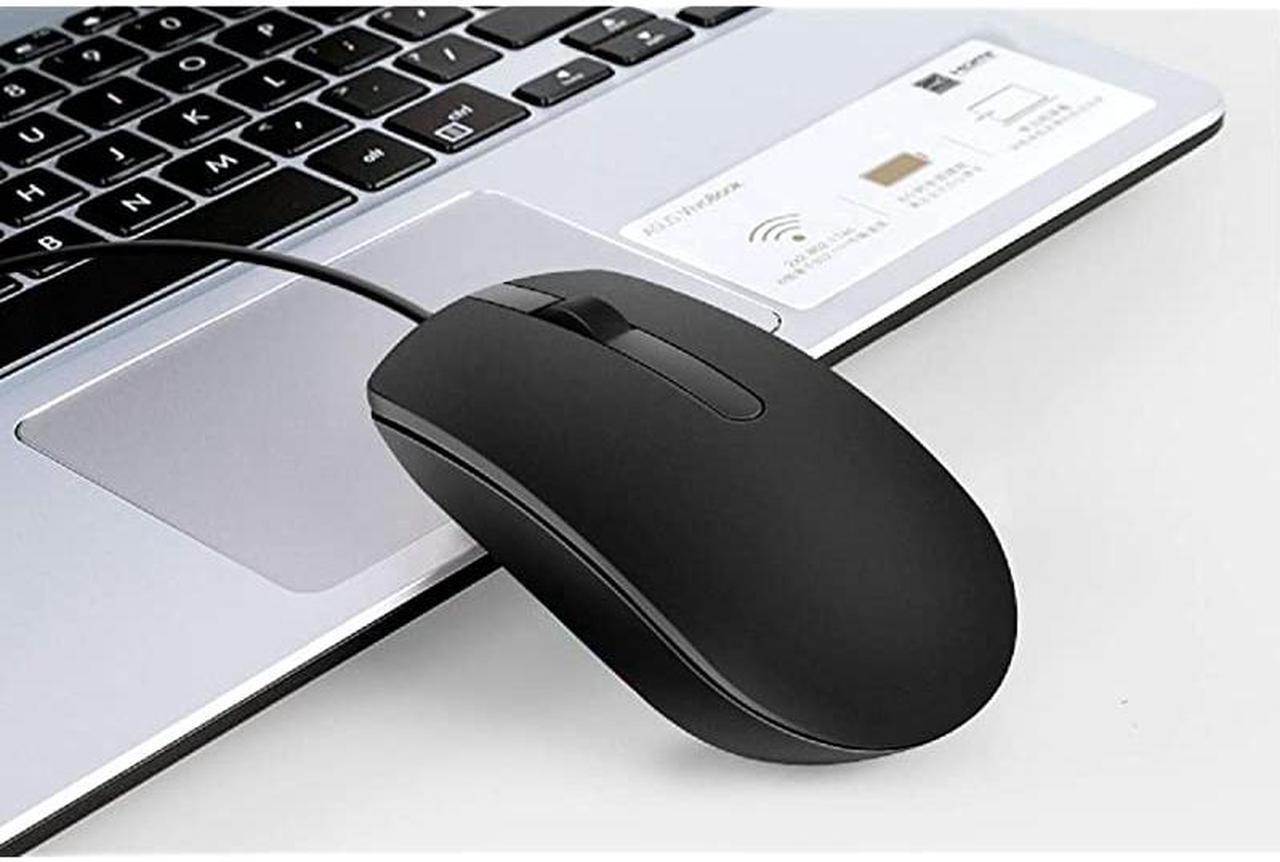 Alt view image 7 of 7 - MS116 Wired USB Optical Mouse Ergonomic Optical Mice Sensitivity 1000 dpi Cable Length 1.8m - 6 Months' Warranty
