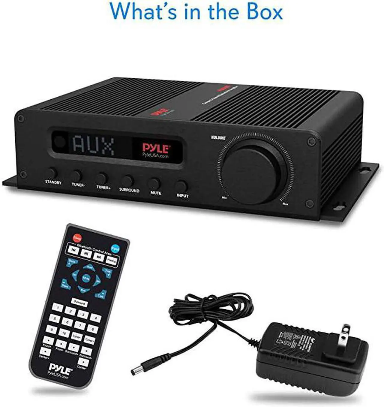 Alt view image 6 of 7 - Wireless Bluetooth Home Audio Amplifier 100W 5 Channel Home Theater Power Stereo Receiver Surround Sound w HDMI AUX FM Antenna Subwoofer Speaker Input 12V Adapter  PFA540BT