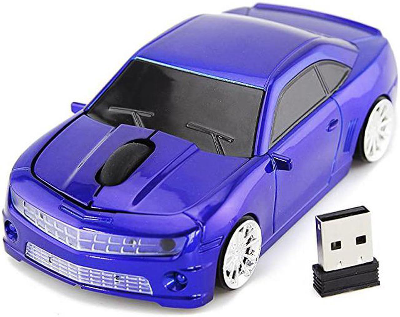 for Chevrolet Camaro Sports Car Mouse Wireless Mice Computer Laptop PC Optical Mouse Blue