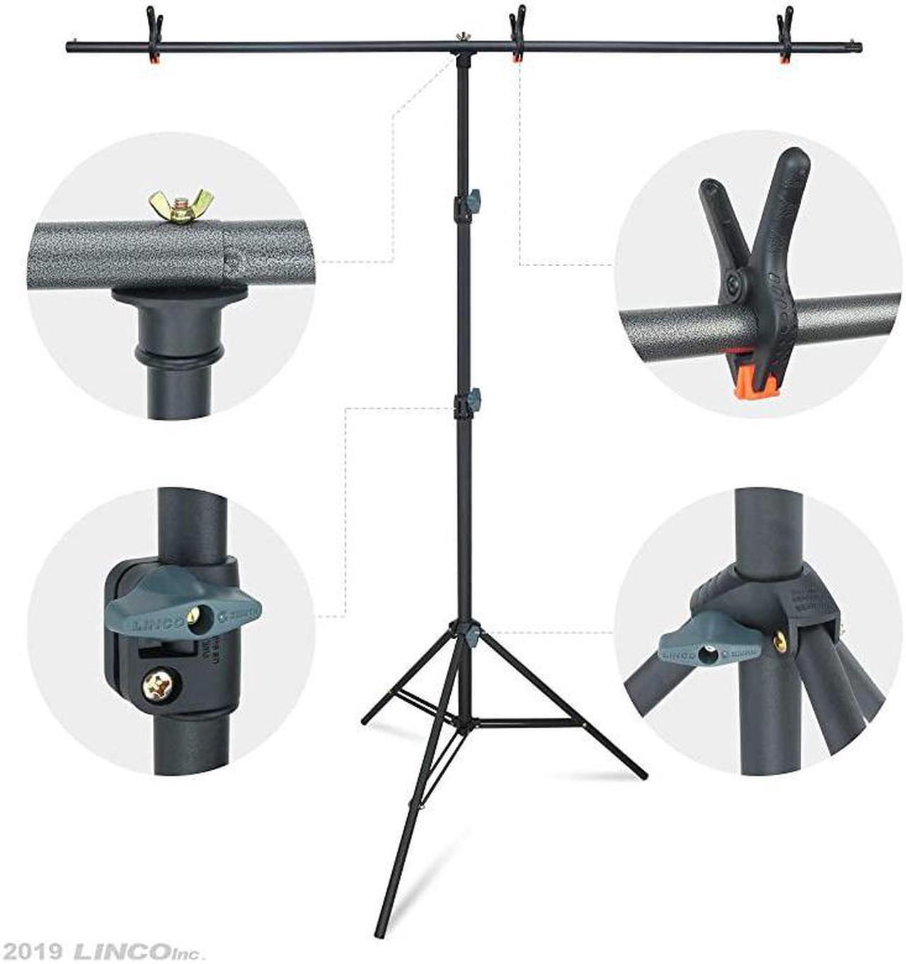 Alt view image 5 of 7 - store Photo Backdrop Stand Background Backdrops Support Kit TShape Zenith Series AM207