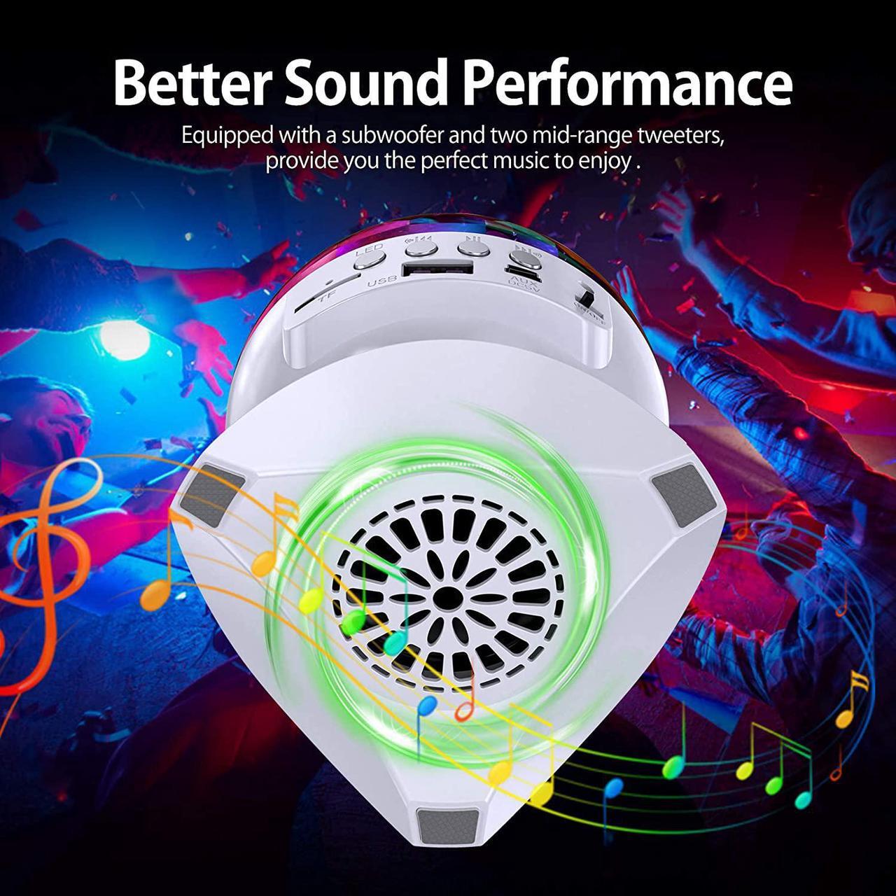 Alt view image 6 of 7 - Disco Ball Home Party Light Show Speaker