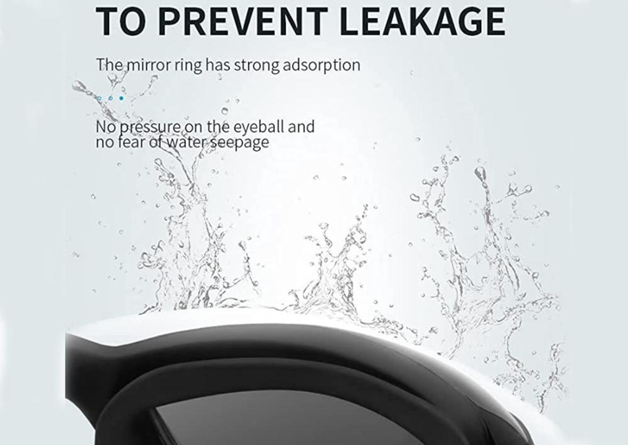 Alt view image 4 of 5 - Swim Goggles, High-Definition Anti-Fog Non-leakage Swimming Safety Goggles for Adult(Black)
