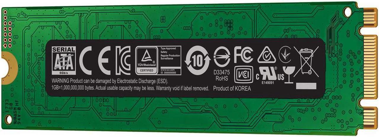 Alt view image 5 of 7 - SAMSUNG 860 EVO Series M.2 2280 250GB/500GB/1TB/2TB SATA III V-NAND 3-bit MLC Internal Solid State Drive (SSD) MZ-N6E