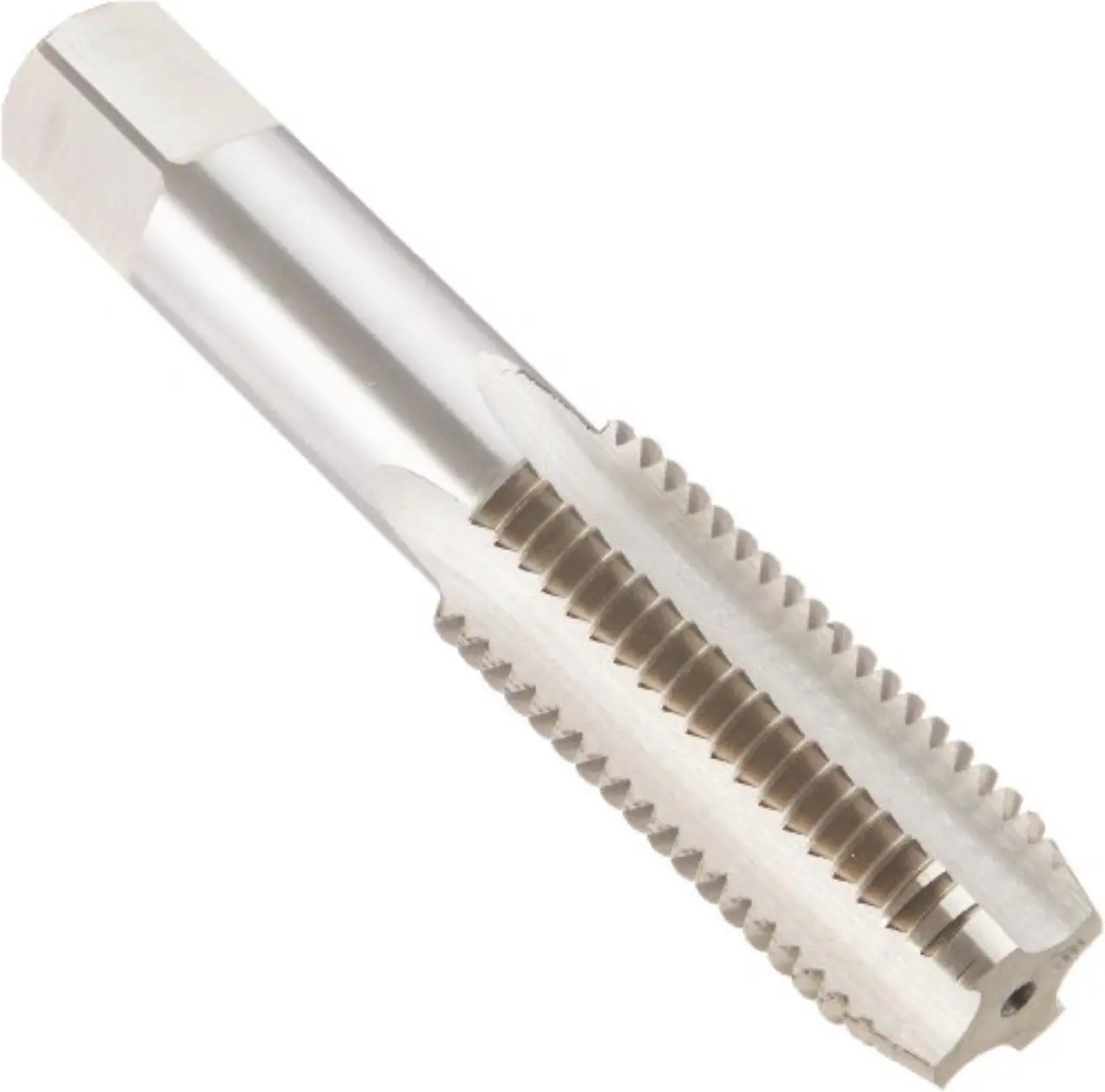 Alt view image 2 of 9 - Drill America T/A Series High-Speed Steel Hand Threading Tap, Uncoated (Bright) Finish, Round with Square End Shank, Plug Chamfer, 1-1/2"-6 Size (Pack of 1)
