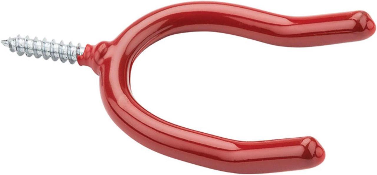 NATIONAL HARDWARE 5006844 HOOK DBL 3.87"" RND RED (Pack of 6)