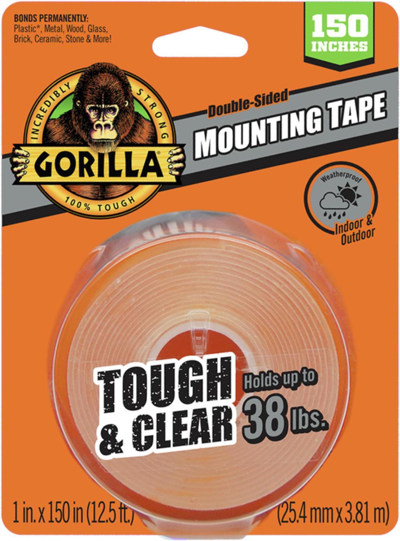 Alt view image 7 of 14 - Gorilla 38lb Clr Mounting Tape 6036002