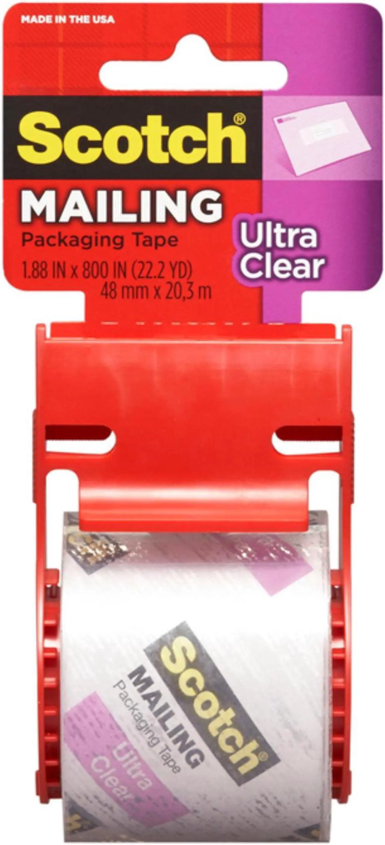 Alt view image 7 of 9 - 3m 2in. x 800in. Clear Scotch Mailing Tape  141