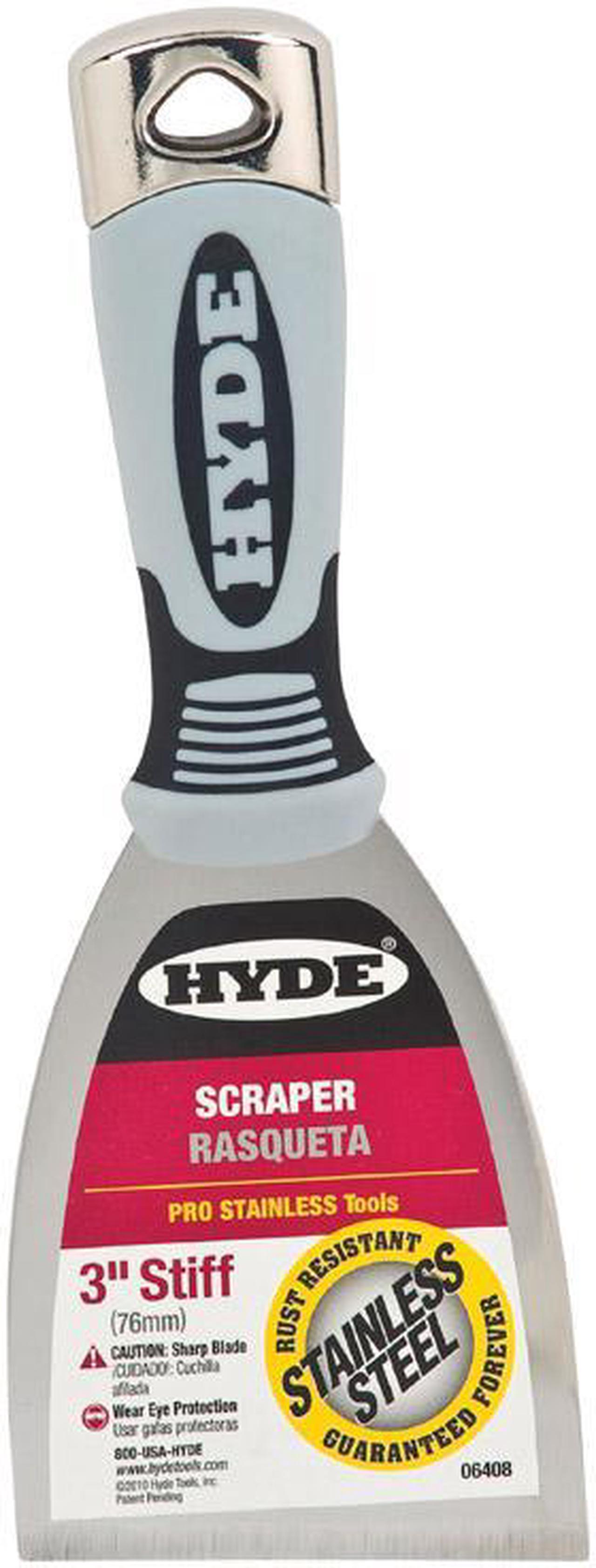 Alt view image 5 of 5 - HYDE 06408 Scraper,Stiff,3",SS
