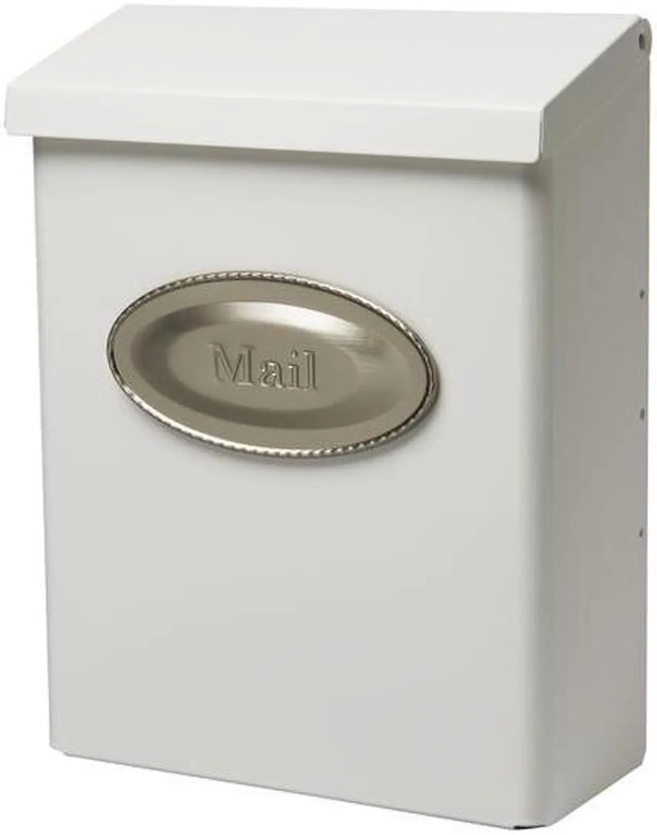 Alt view image 5 of 5 - Mailbox 9-1/2In 4In 12-1/2In SOLAR GROUP Wall Mount DVKW0000 White 046462004163