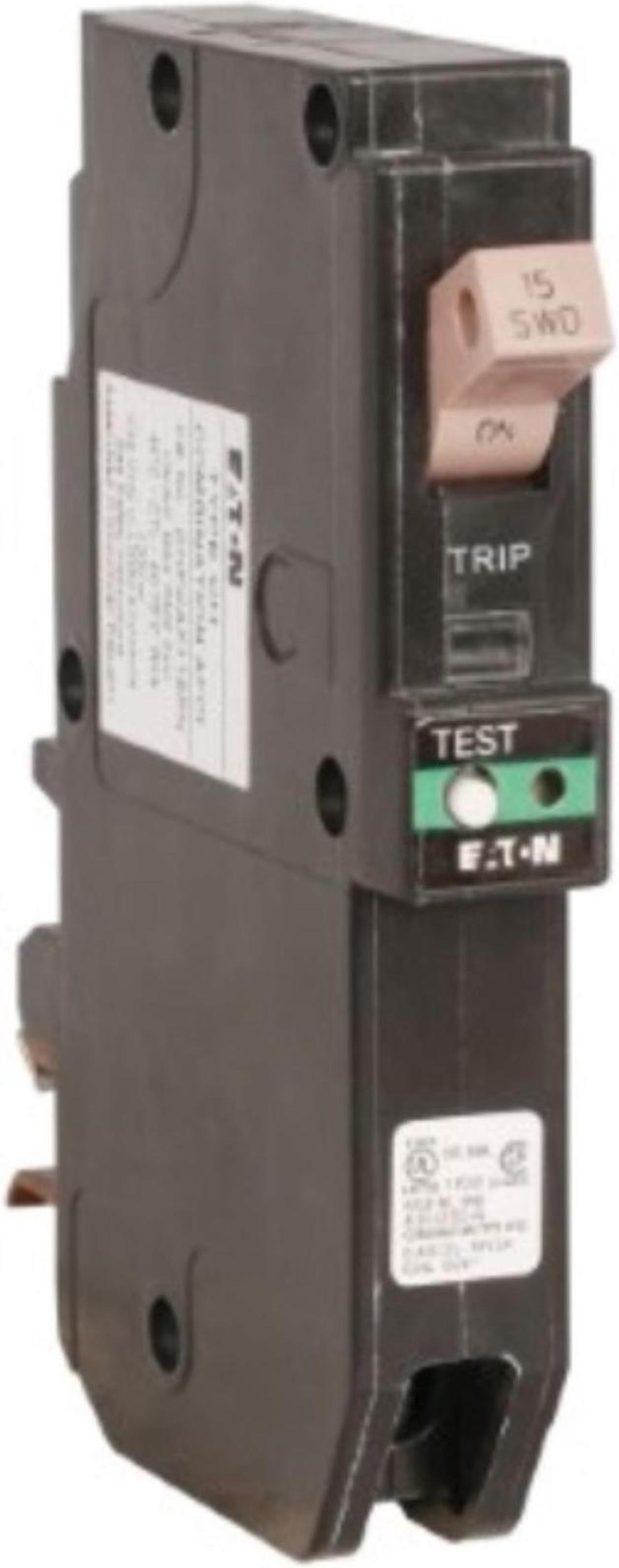 Alt view image 3 of 3 - Eaton CHFCAF115PN Plug-In Mount Type CH Combination Arc Fault Circuit Breaker