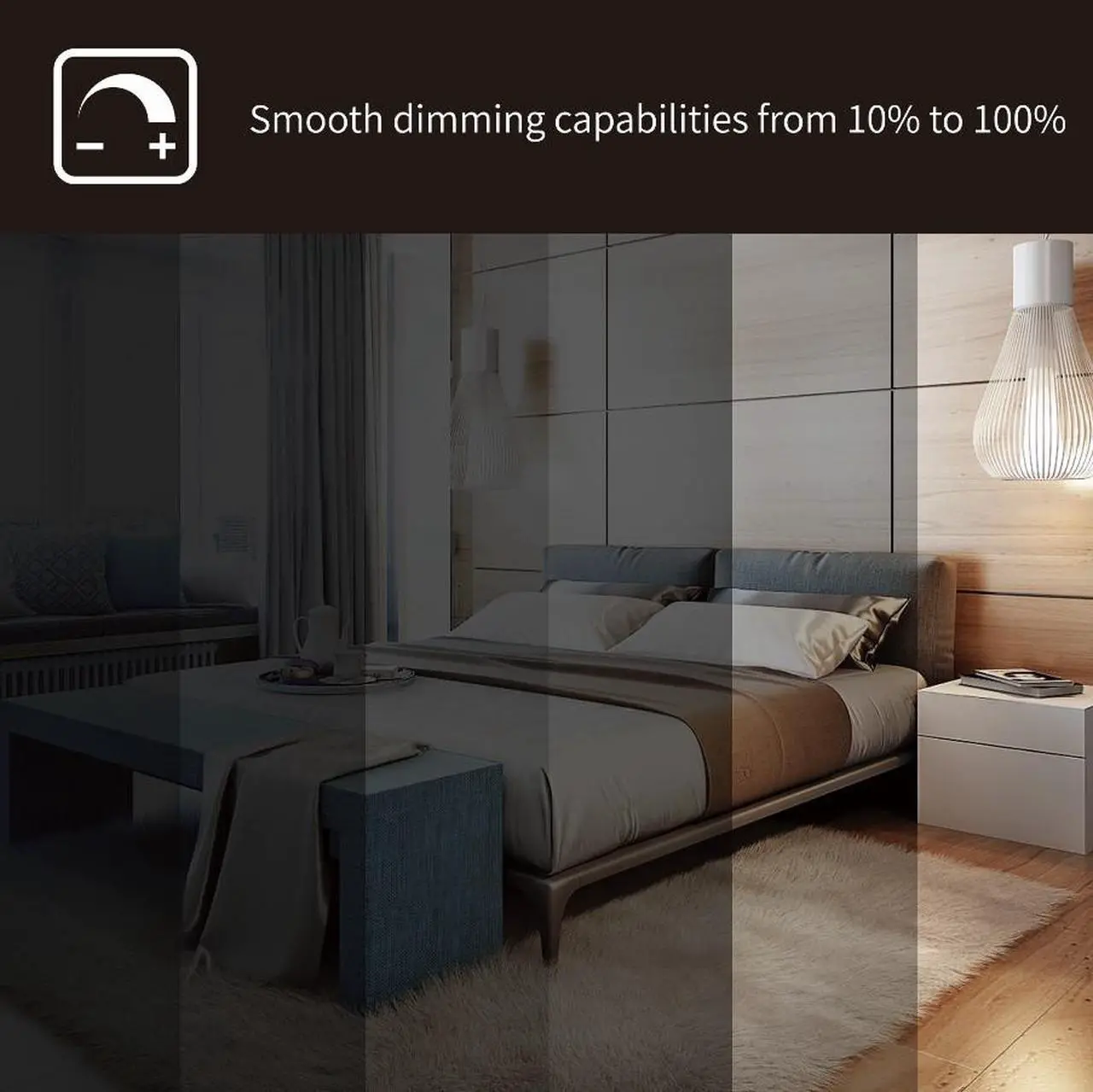 Alt view image 6 of 7 - DYMOND LED RING Flush Mount LED Ceiling Light - Dimmable - Brushed Nickel - 5-way Selectable CCT 2700K-5000K - ROUND
