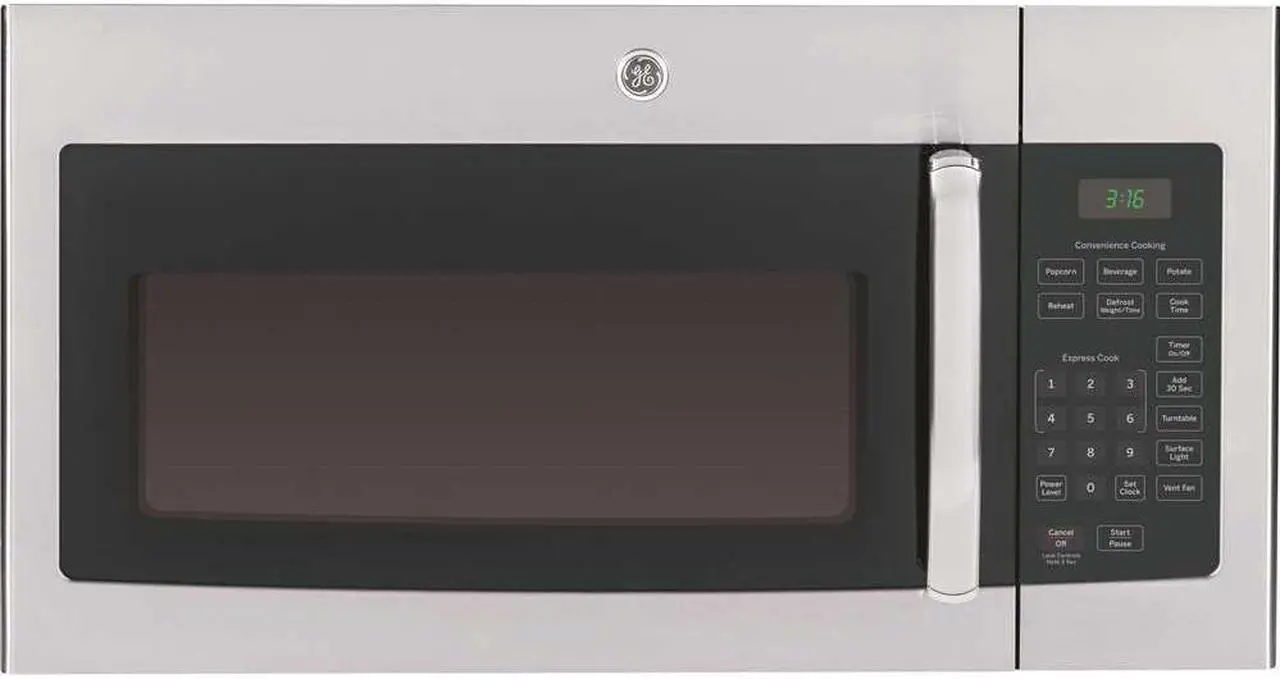 Alt view image 2 of 6 - GE Over-the-Range Microwave Oven 1.6 cu. ft, Stainless Steel Finish JVM3160RFSS