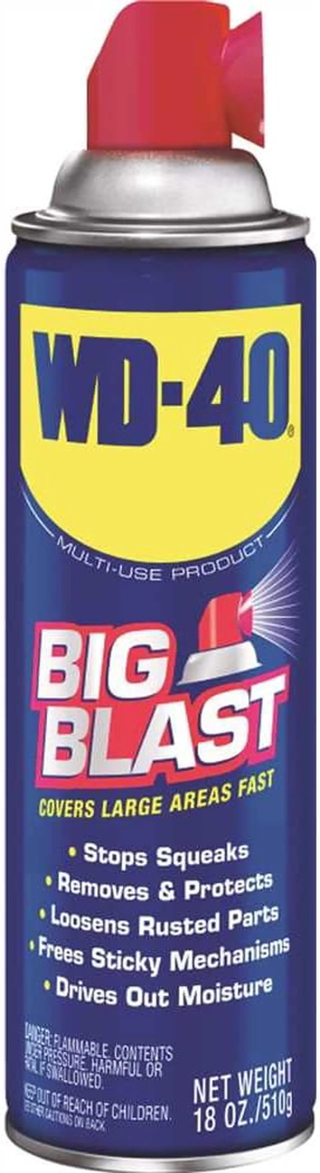 Alt view image 7 of 11 - WD-40 490095 Big Blast®, Lubricant, Aerosol Can, 18 Oz.