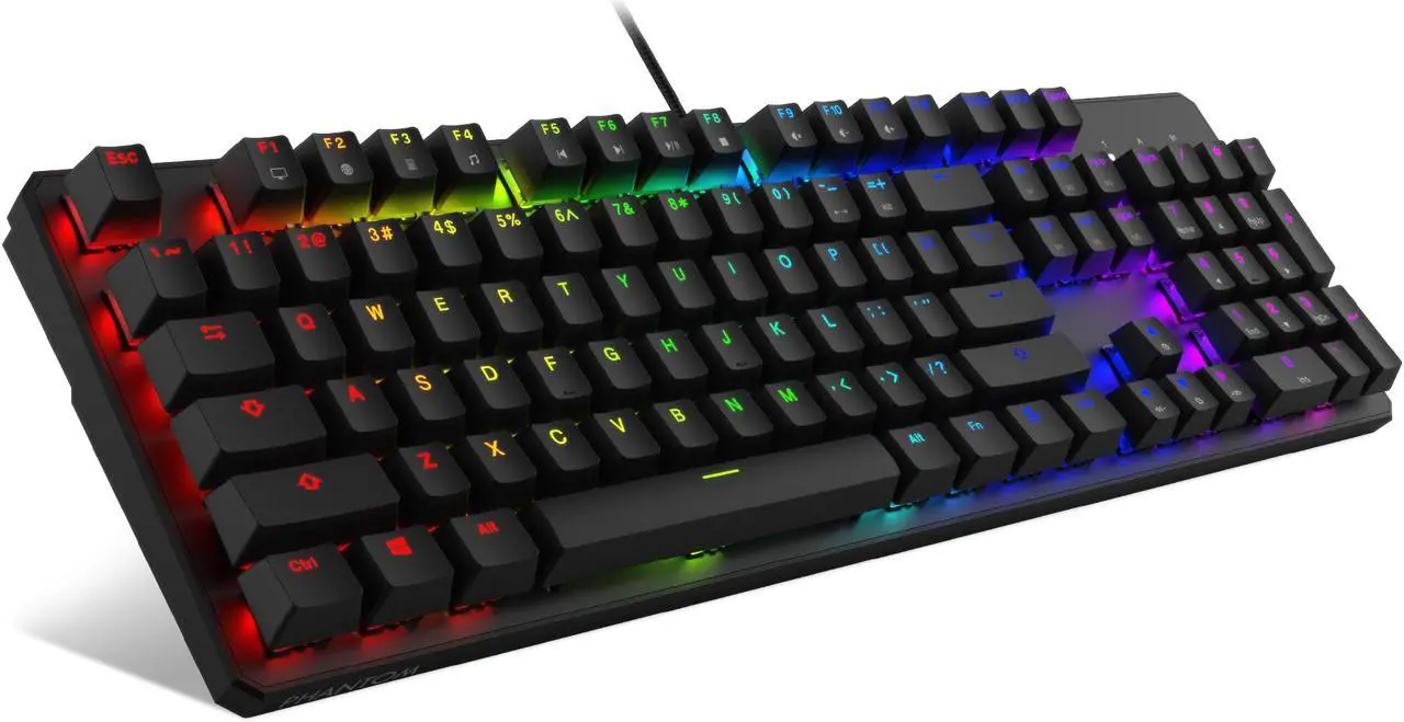 Main image of Tecware Phantom 104 Key Mechanical Keyboard, RGB LED, Outemu Brown Switch