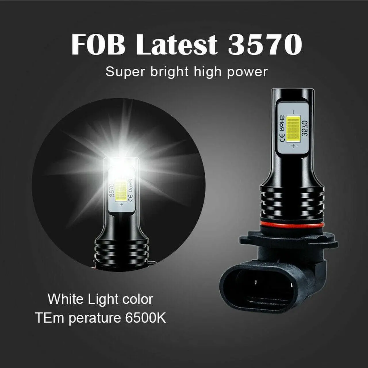 Alt view image 3 of 6 - For Dodge Ram 1500 2500 3500 2009-2018 combo LED Headlight Fog Light Bulbs 6000K