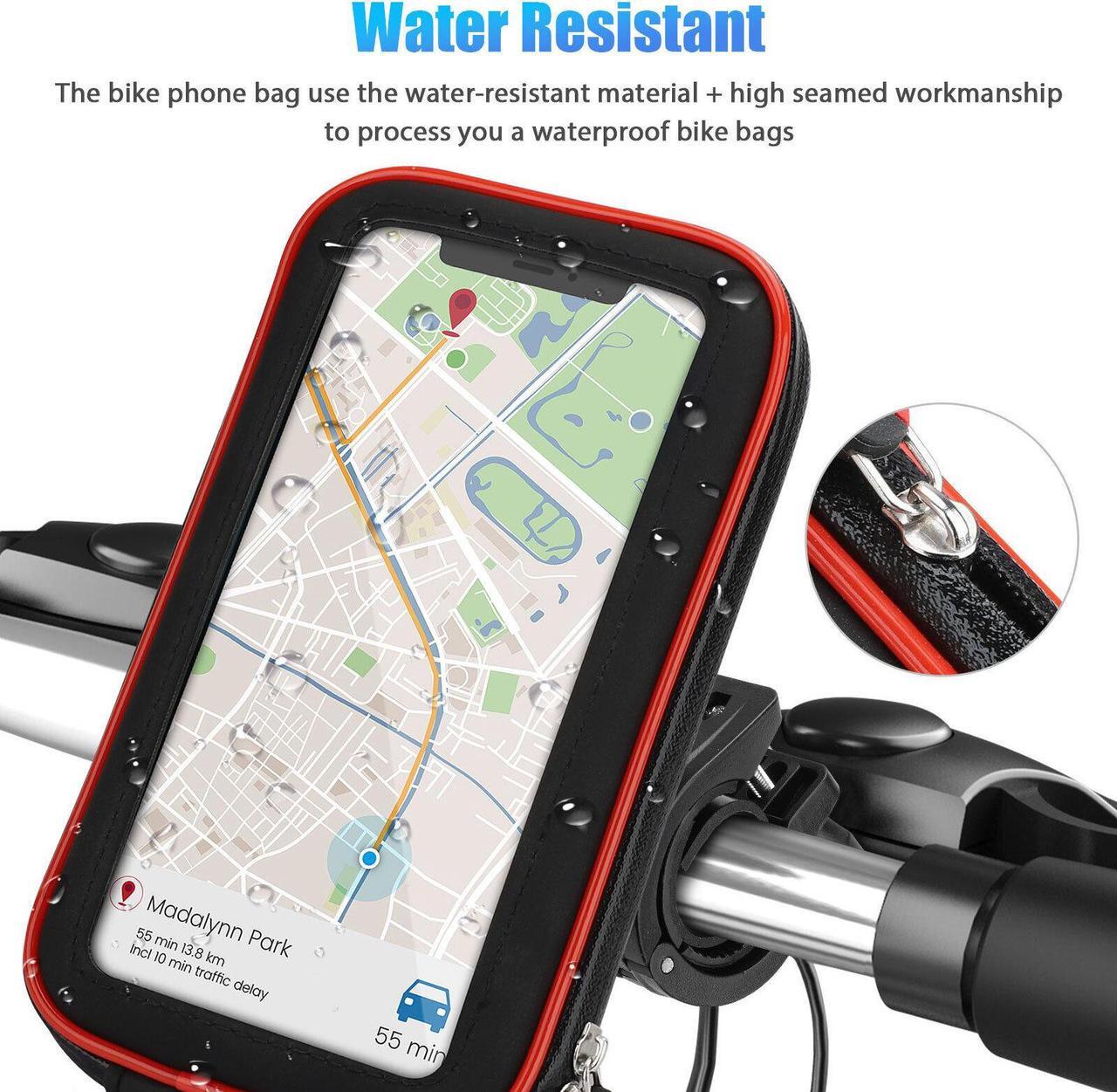 Alt view image 3 of 6 - Motorcycle Bike Handlebar Phone Mount Holder Waterproof Case for iPhone