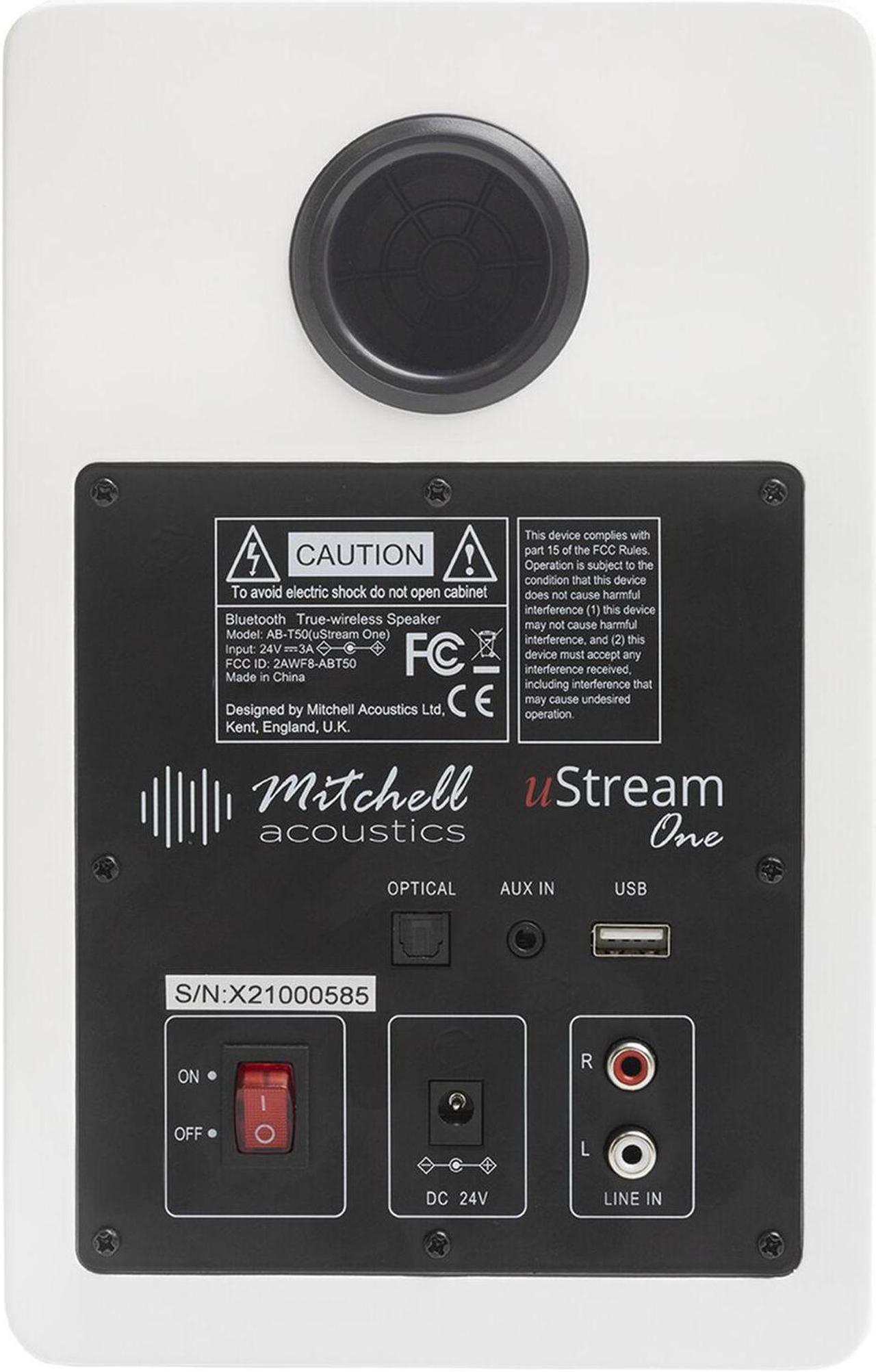 Alt view image 6 of 6 - uStream One True Wireless Bluetooth Stereo Speaker System Wh