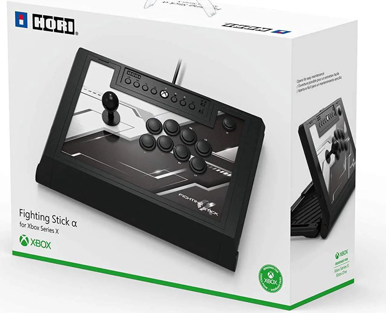 Alt view image 3 of 5 - Hori AB11-001U Fight Stick Alpha Controller for Xbox Series X | S, Xbox One