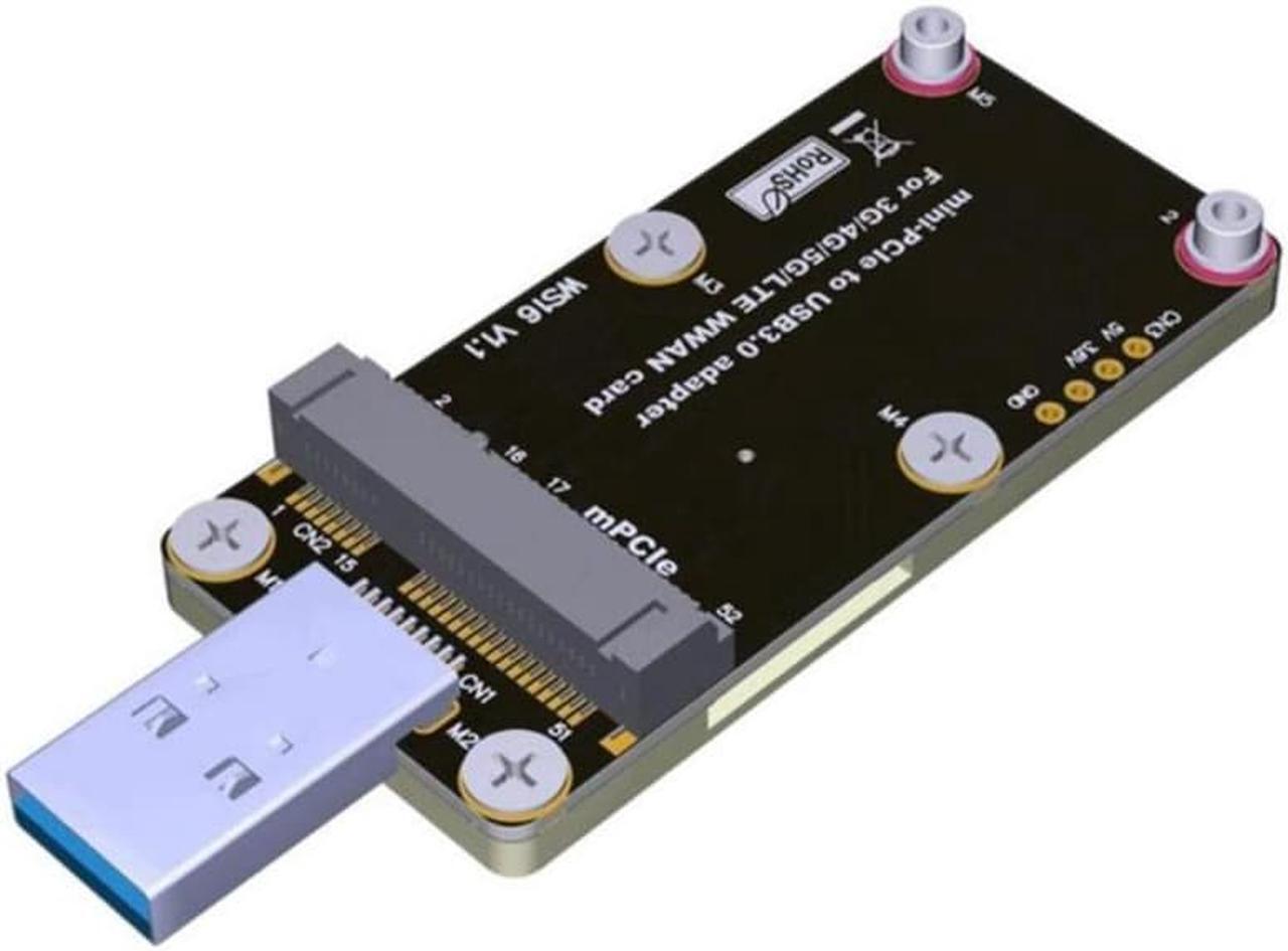 Main image of HOT-Mini-PCIe To USB 3.0 Adapter Card with Dual SIM Card Slots Support 4G/5G/LTE Module for WWAN Module Adapter Test