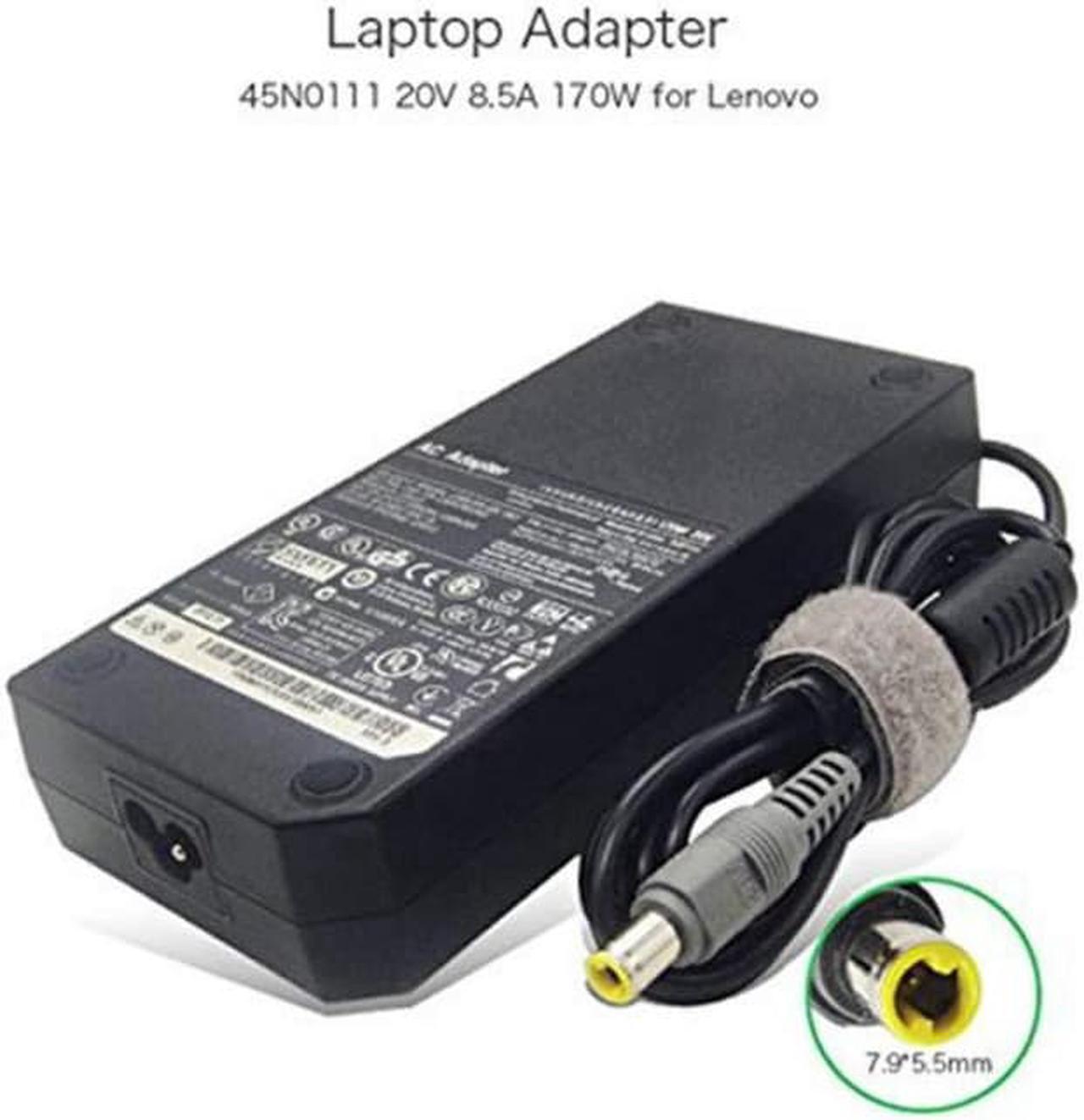 Main image of Laptop Adapter 20V 8.5A 170W 7.9 X 5.5mm 0A36227 0A36228 0A36229 0A36231 0A36232 0A36233 0A36235 0A36236 45N0111 45N0112 45N0113 45N0115 Compatible with Lenovo ThinkPad W520 W530 AC Charger