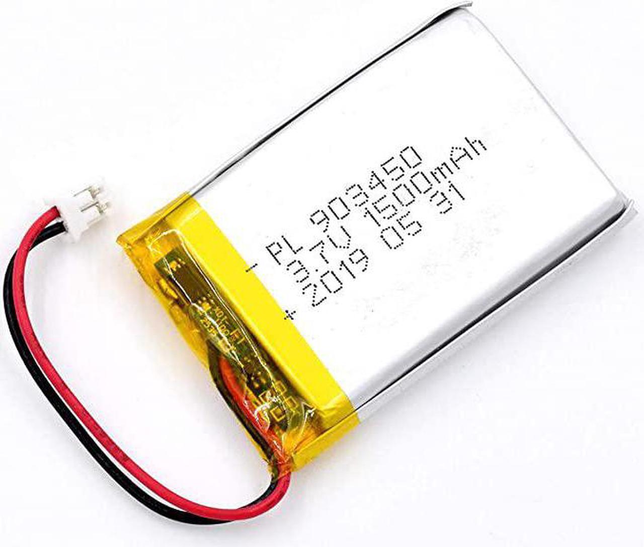 Main image of 37V 1500mAh 903450 Lipo Battery Rechargeable Lithium Polymer ion Battery Pack with JST Connector