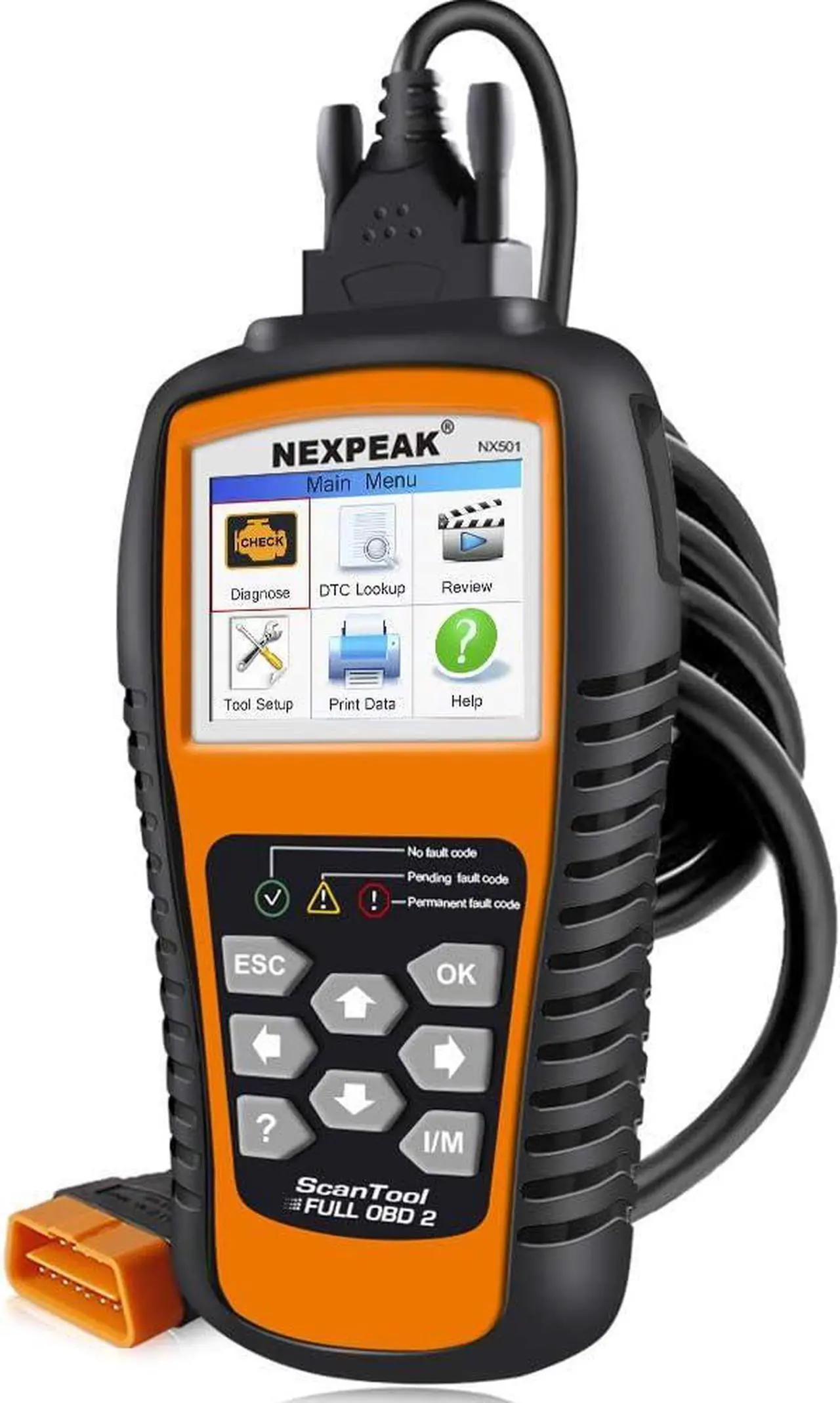 Main image of OBD2 Scanner, NX501 Enhanced OBD II Auto Code Reader, Car Diagnostic Scan Tool Vehicle Check Engine Light Analyzer for All OBDII Vehicles After 1996