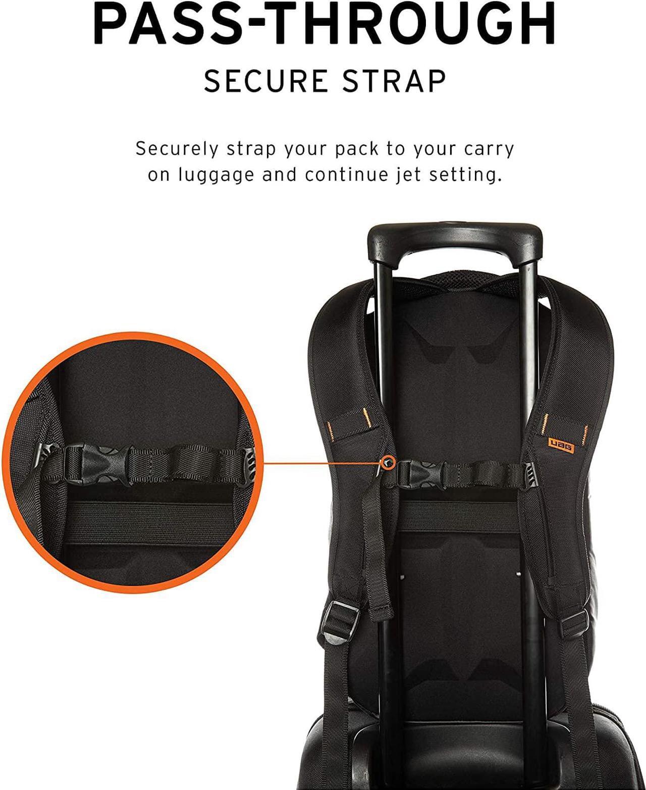 Alt view image 6 of 7 - URBAN ARMOR GEAR UAG 18-Liter Backpack Lightweight Tough Weather Resistant Laptop Backpack, fits up to 13-inch, Standard Issue Grey