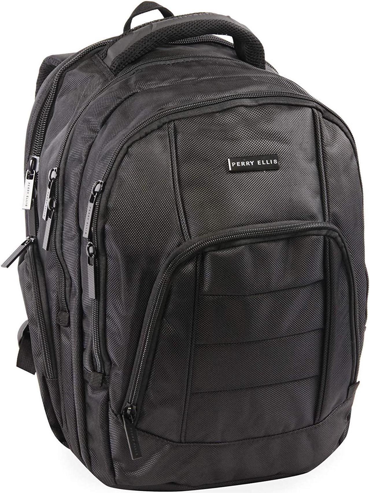 Perry Ellis M200 Business Laptop Backpack, Black