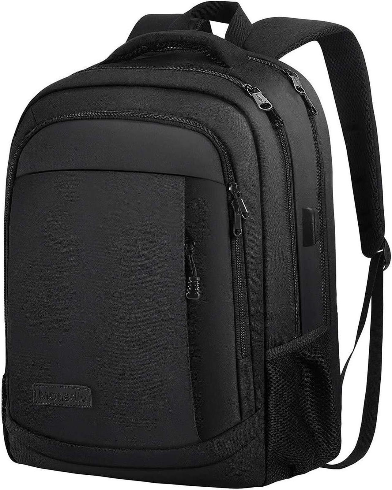 Main image of Travel Laptop Backpack Anti Theft Backpacks with USB Charging Port Travel Backpacks Business Work Bag 15.6 Inch College Computer Bag for Men Women Black