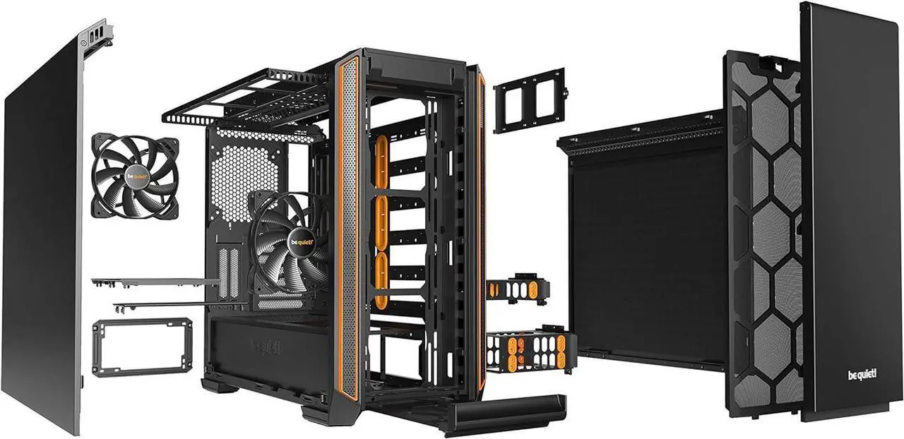 Alt view image 9 of 9 - be quiet! Silent Base 601- Midi Tower - Orange