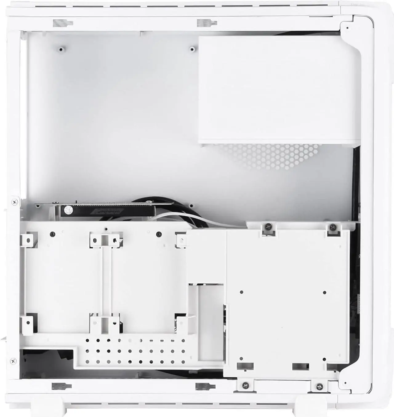 Alt view image 6 of 7 - Silverstone SST-RVZ03W-ARGB - Raven Mini-ITX Gaming Computer Case, ARGB, White