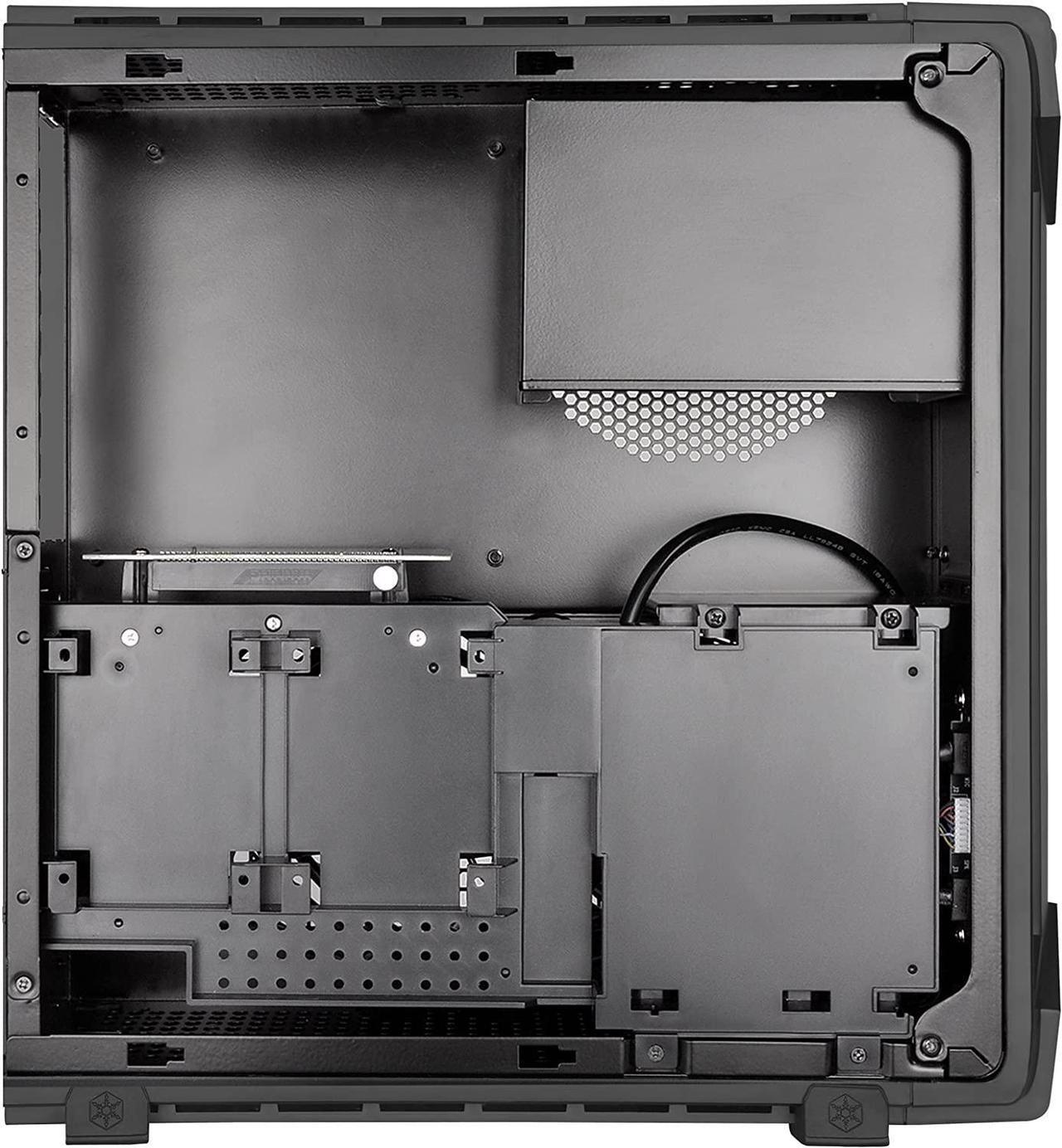 Alt view image 3 of 7 - SilverStone Technology Slim Computer Case for Mini-Itx Motherboards with Integrated Addressable RGB Lighting (SST-RVZ03B-ARGB)