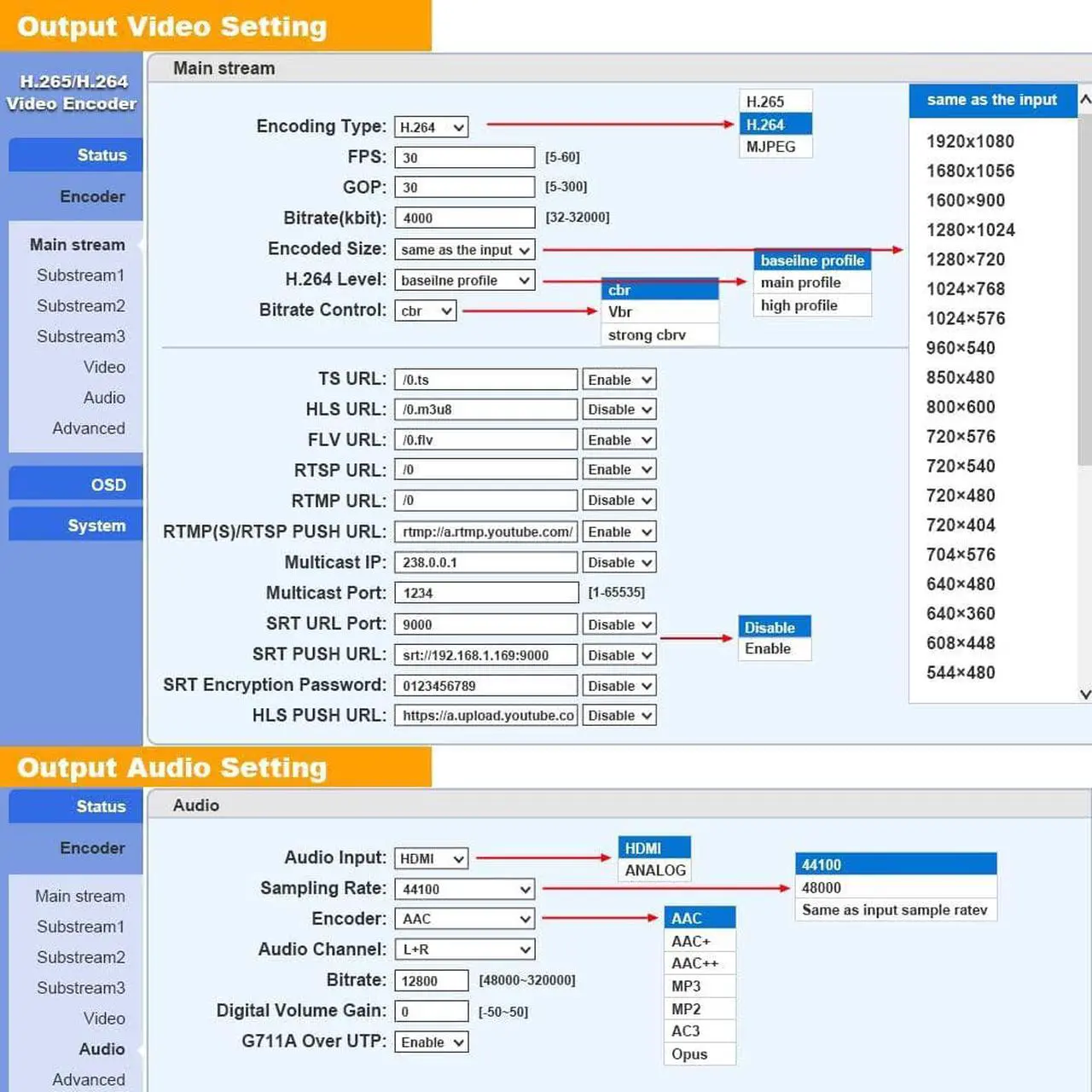 Alt view image 6 of 7 - URayCoder HEVC H.265 H.264 HDMI Video Encoder Live Streaming Broadcast RTMP RTMPS Encoder WiFi H.265 H.264 HD Video IPTV Encoder for HDMI to SRT RTSP RTMP RTMPS HLS Multicast HTTP ONVIF