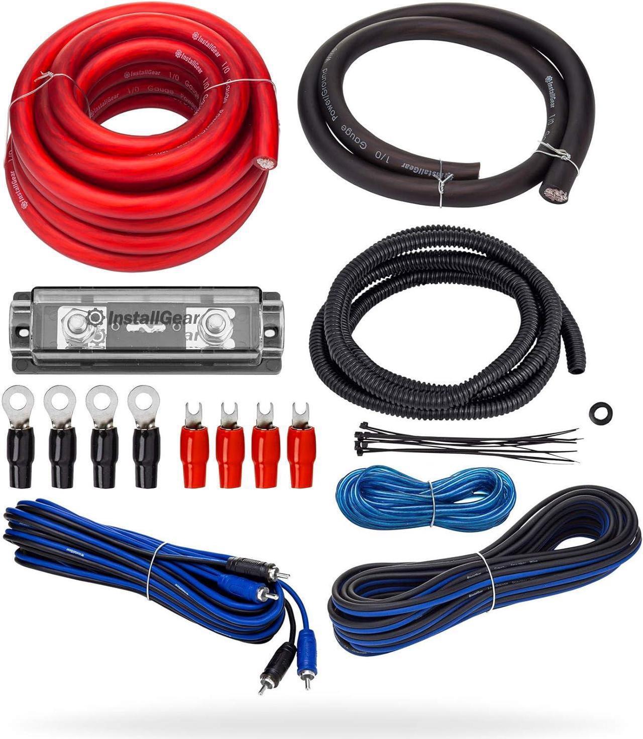 Alt view image 4 of 7 - Dual 4 Gauge Amp Wiring Kit | Dual Amp Wiring Kit with Amplifier Installation Wiring True Spec and Soft Touch Wire | 4 Gauge Wire, Amplifier Wiring Kit, Sub Wiring Kit