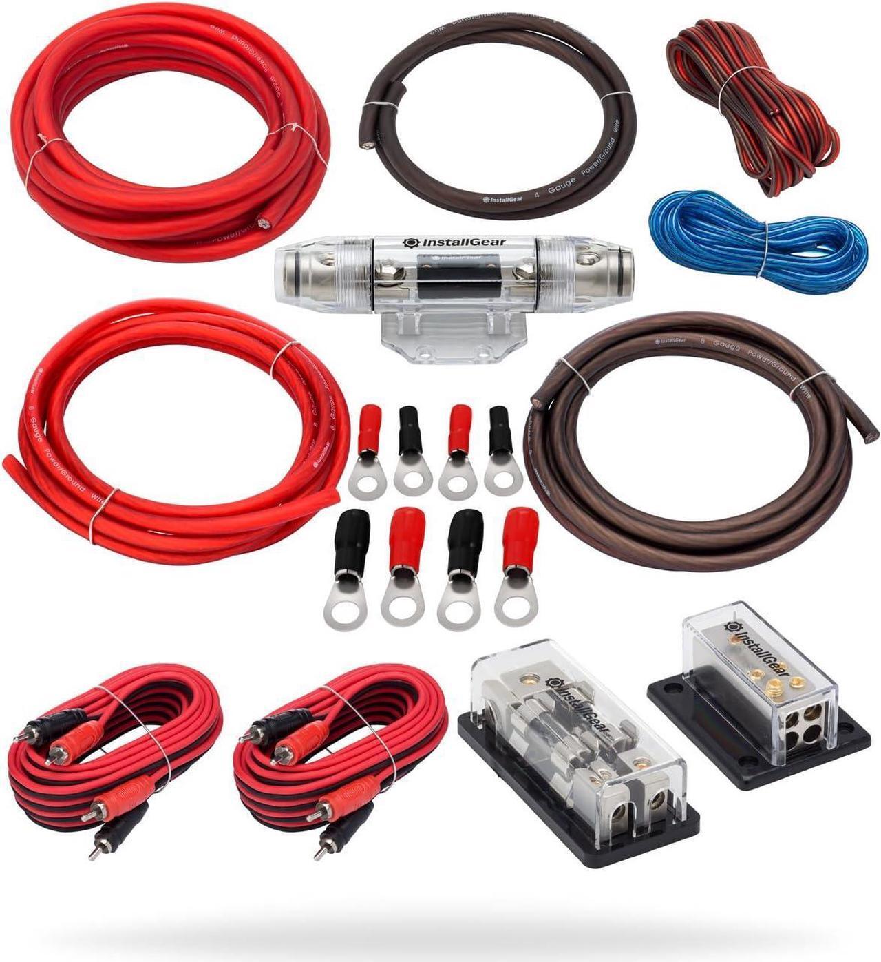 Alt view image 6 of 7 - Dual 4 Gauge Amp Wiring Kit | Dual Amp Wiring Kit with Amplifier Installation Wiring True Spec and Soft Touch Wire | 4 Gauge Wire, Amplifier Wiring Kit, Sub Wiring Kit