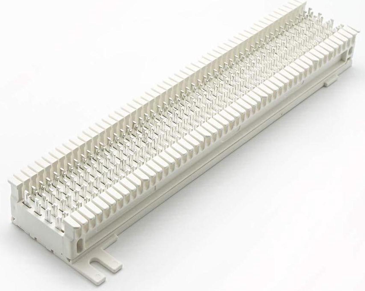 Alt view image 4 of 6 - InstallerParts 66 Punch Down Block - Terminating Block for Data Network Wiring, Telephone Punch Down Cabling, Wire Termination - White