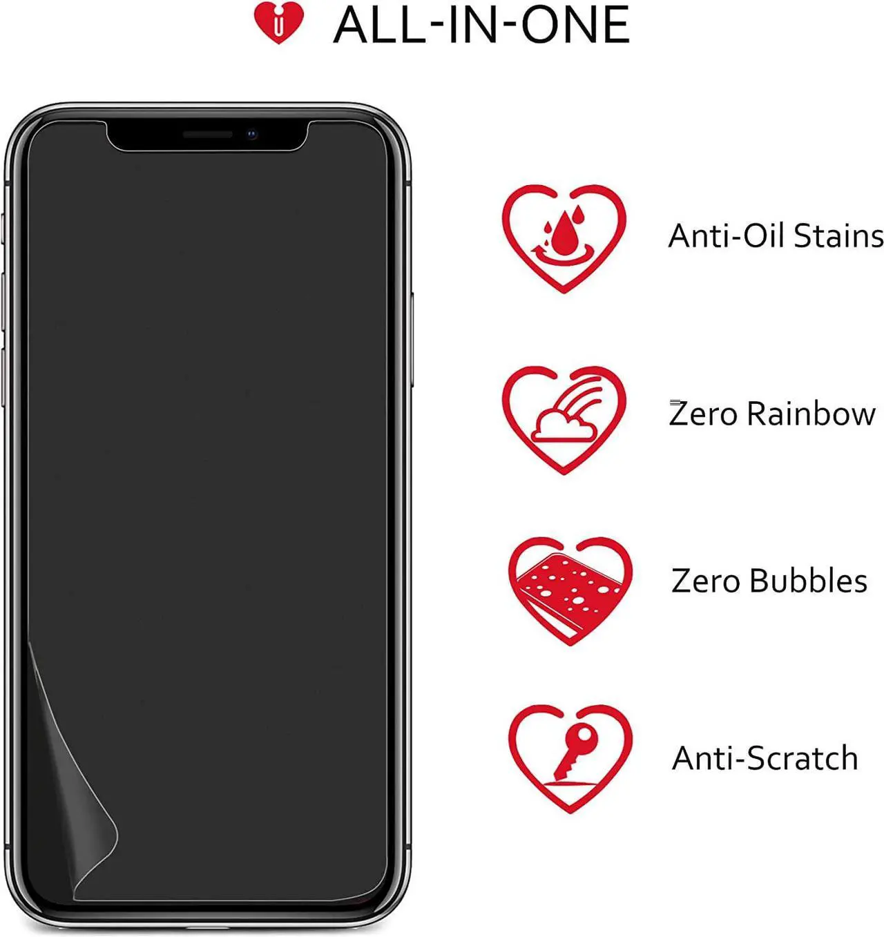 Alt view image 7 of 7 - iCarez Matte Screen Protector for iPhone 11 iPhone XR 6.1-Inches, 3-Pack Anti-glare