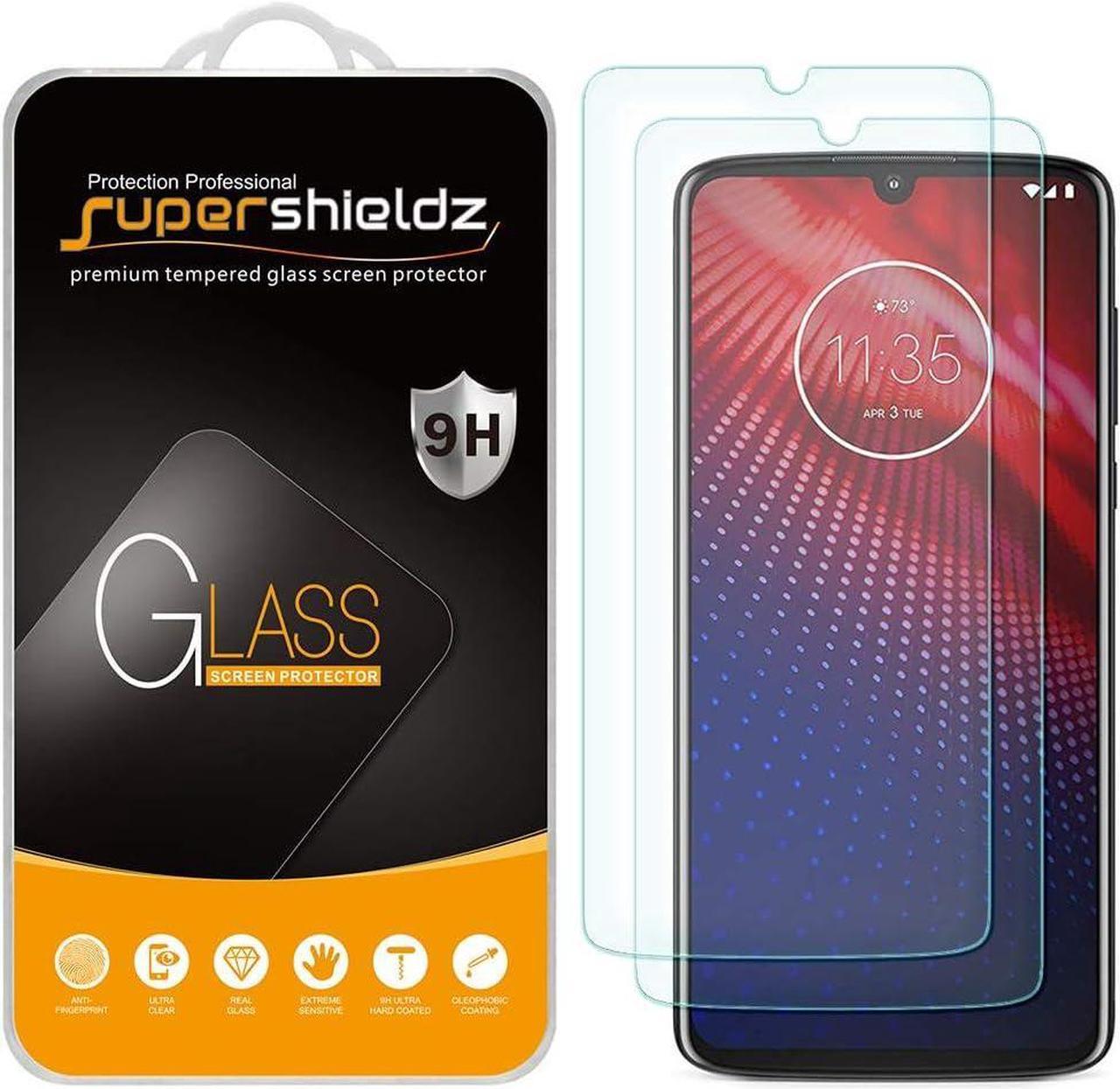 Main image of Supershieldz (2 Pack) Designed for Motorola (Moto Z4) Tempered Glass Screen Protector, Anti Scratch, Bubble Free, Welcome to consult