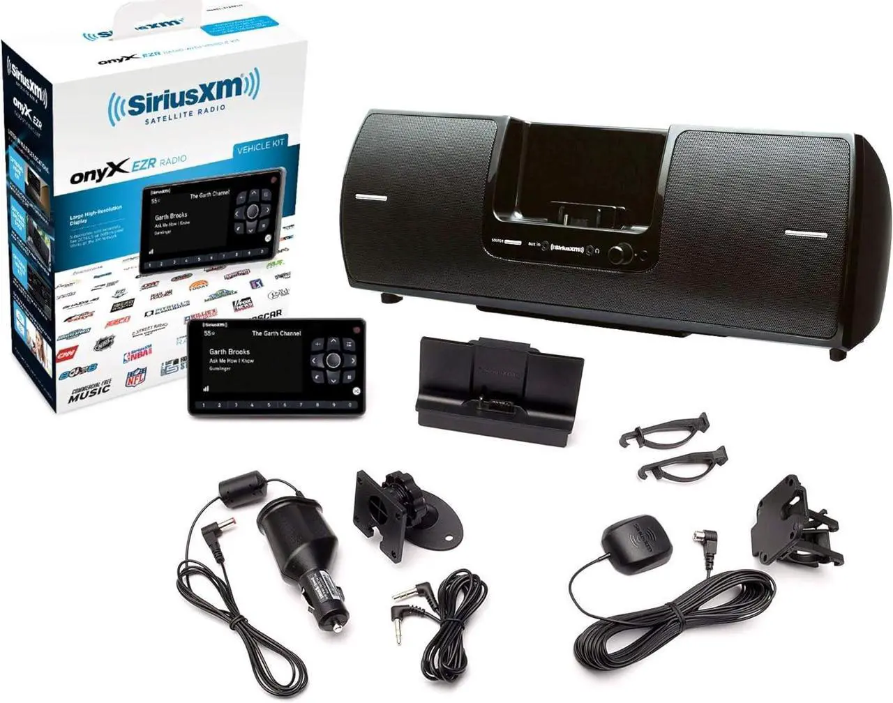 Alt view image 4 of 7 - SXSD2 Portable Speaker Dock Audio System & SiriusXM SXEZR1V1 Onyx EZR Satellite Radio with Vehicle Kit with Get 3 Free Months Service with Subscription (Bundle)
