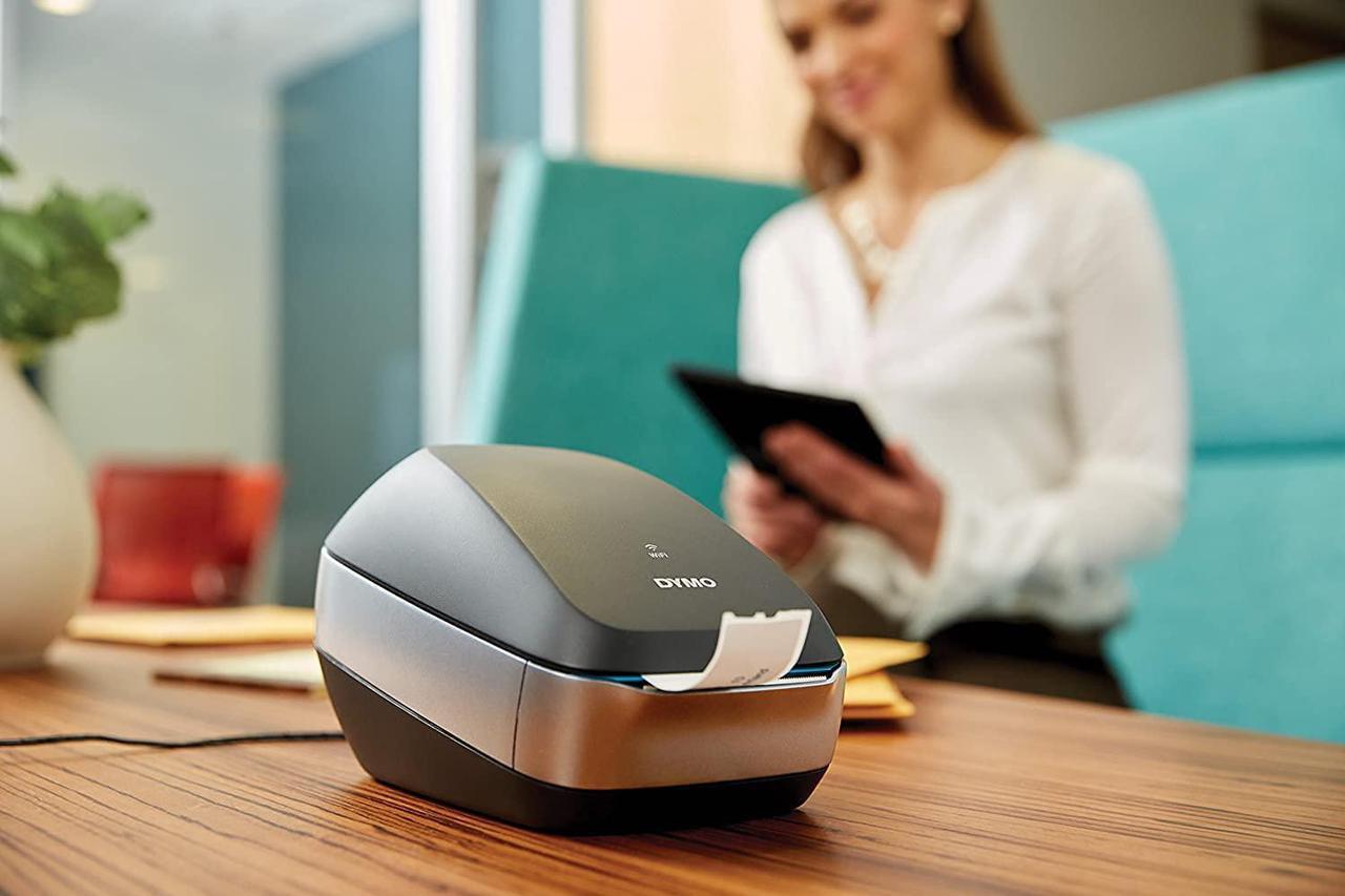 Alt view image 3 of 7 - DYMO LabelWriter Wireless Label Printer | Direct Thermal Printer, Great for Shipping, Warehouse Labels, Name Badges, Barcodes and More, Connect Through Wi-Fi, for Home & Office Organization, Black