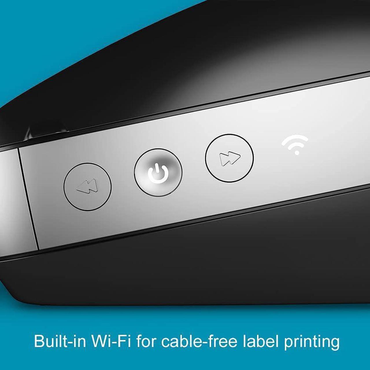 Alt view image 2 of 7 - DYMO LabelWriter Wireless Label Printer | Direct Thermal Printer, Great for Shipping, Warehouse Labels, Name Badges, Barcodes and More, Connect Through Wi-Fi, for Home & Office Organization, Black