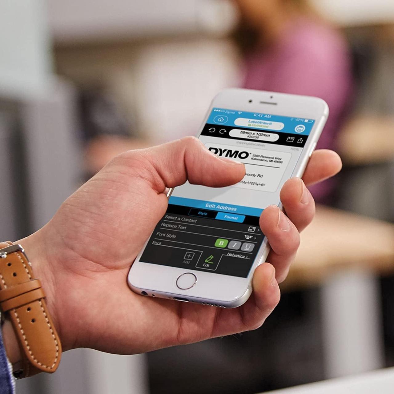 Alt view image 5 of 7 - DYMO LabelWriter Wireless Label Printer | Direct Thermal Printer, Great for Shipping, Warehouse Labels, Name Badges, Barcodes and More, Connect Through Wi-Fi, for Home & Office Organization, Black