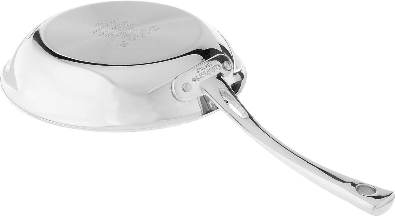 Alt view image 4 of 6 - Cuisinart French Classic Tri-Ply Stainless 8-Inch Nonstick Skillet